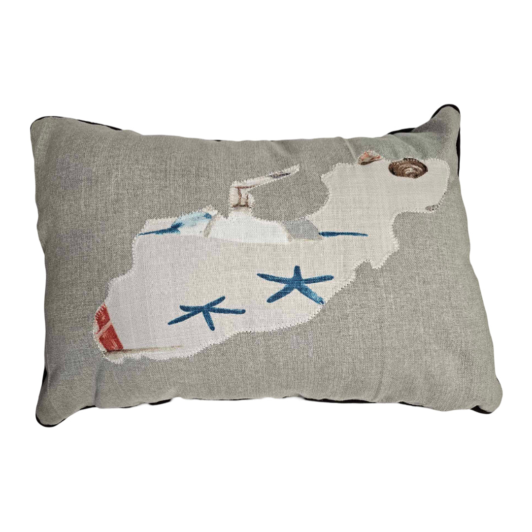 Alderney Map Cushion