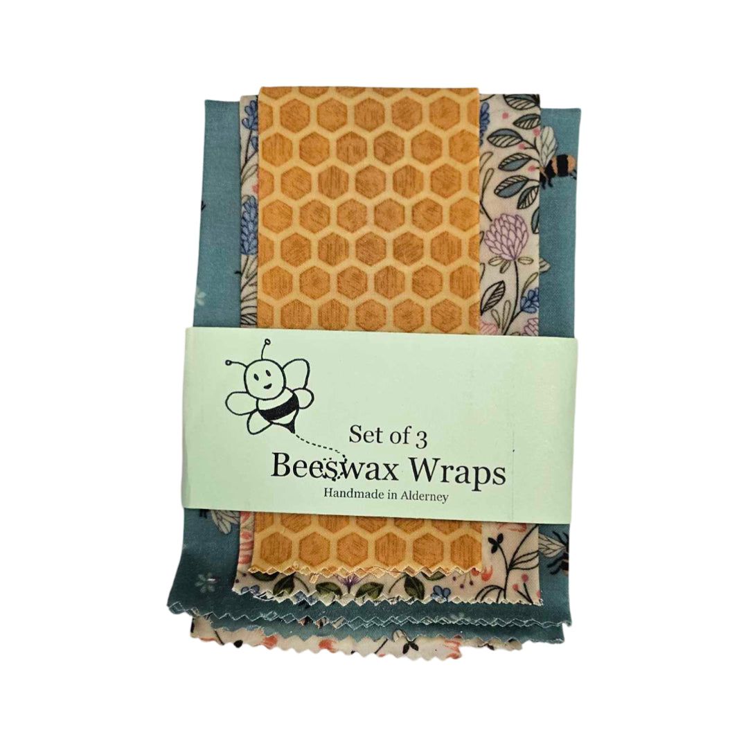 Set Of 3 Beeswax Pouches